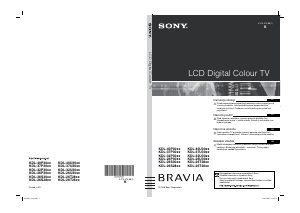 Manuál Sony Bravia KDL-40U3000 LCD televize