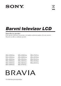 Priročnik Sony Bravia KDL-40W4220 LCD-televizor