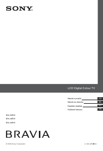 Kullanım kılavuzu Sony Bravia KDL-46EX1 LCD televizyon