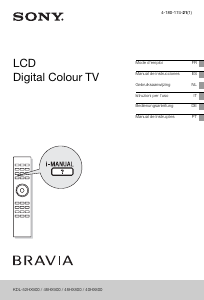 Manuale Sony Bravia KDL-46HX800 LCD televisore