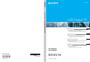 Käyttöohje Sony Bravia KLV-V40A10E Nestekidetelevisio