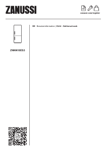 Bedienungsanleitung Zanussi ZNNN18ES3 Kühl-gefrierkombination