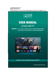 Manual Croma CREL032HGC024601 LED Television