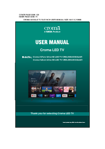 Manual Croma CREL055UGC024601 LED Television