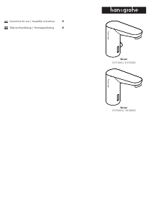 Bedienungsanleitung Hansgrohe Decor Wasserhahn