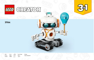 Bedienungsanleitung Lego set 31164 Creator Weltraum-Roboter