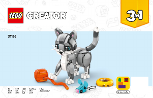 Mode d’emploi Lego set 31163 Creator Le chat joueur