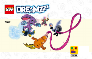 Vadovas Lego set 71490 DREAMZzz Izzie ir žaidimų triušiukas Bunchurro