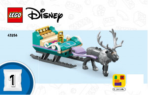 Instrukcja Lego set 43256 Disney Przygoda na sankach Anny