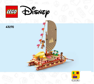 Manual de uso Lego set 43270 Disney Canoa de Aventuras de Vaiana