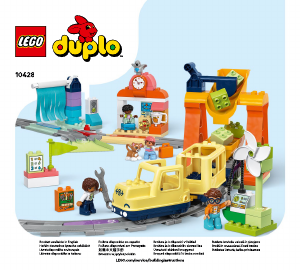 Manual Lego set 10428 Duplo Tren comunitar mare și interactiv
