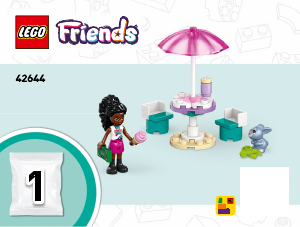 Instrukcja Lego set 42644 Friends Furgonetka z lodami w mieście Heartlake