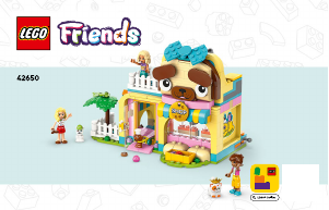 Käyttöohje Lego set 42650 Friends Lemmikkitarvikekauppa
