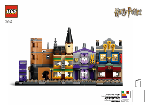 Manual Lego set 76444 Harry Potter Lojas de Feitiçaria da Diagon-Al