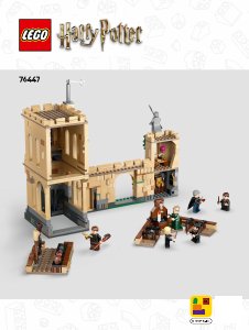 Kullanım kılavuzu Lego set 76447 Harry Potter Hogwarts Şatosu: Uçuş Dersleri