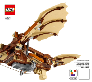 Brugsanvisning Lego set 10363 Icons Leonardo da Vincis flyvemaskine