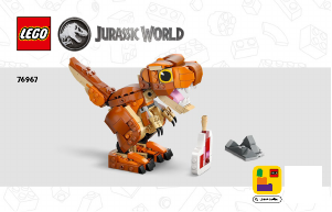Kullanım kılavuzu Lego set 76967 Jurassic World Küçük Eatie: T. rex