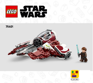 Käyttöohje Lego set 75401 Star Wars Ahsokan Jedi Interceptor