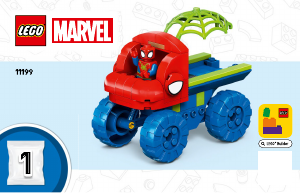 Bruksanvisning Lego set 11199 Super Heroes Team Spideys räddning med Dino Crawler