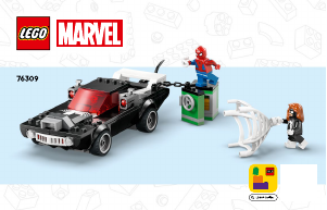 Manual Lego set 76309 Super Heroes Spider-Man vs. Venom muscle car