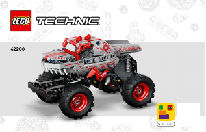 Mode d’emploi Lego set 42200 Technic Monster Jam ThunderROARus à rétrofriction