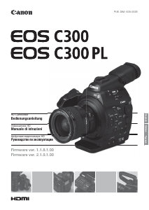 Bedienungsanleitung Canon EOS C300 Camcorder