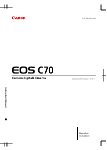 Manual Canon EOS C700 FF PL Cameră video