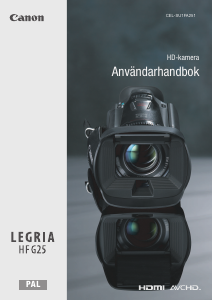 Bruksanvisning Canon LEGRIA HF G25 Videokamera