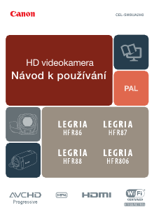 Manuál Canon LEGRIA HF R88 Videokamera