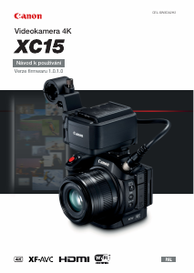 Manuál Canon XC15 Videokamera