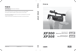 Manual Canon XF300 Câmara de vídeo