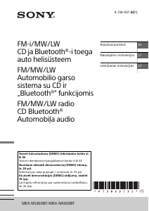 Rokasgrāmata Sony MEX-N5300BT Automašīnas radio iekārta