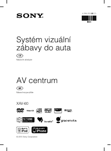 Manuál Sony XAV-601BT Autorádio