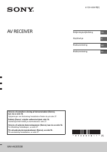 Käyttöohje Sony XAV-AX205DB Autoradio