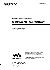 Instrukcja Sony NW-E95 Walkman Odtwarzacz Mp3