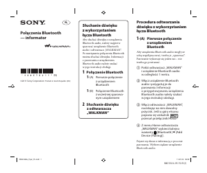Instrukcja Sony NWZ-A865 Walkman Odtwarzacz Mp3