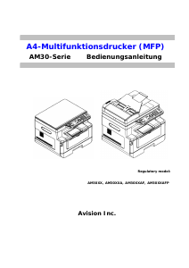 Bedienungsanleitung Avision AM3230 Multifunktionsdrucker