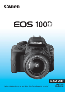 Návod Canon EOS 100D Digitálna kamera
