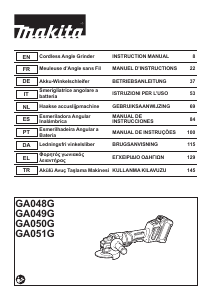 Kullanım kılavuzu Makita GA048G Avuç taşlama makinesi