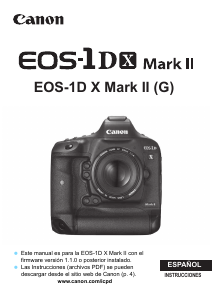 Manual de uso Canon EOS 1D X Mark II Cámara digital
