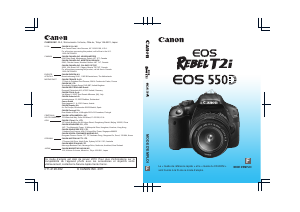 Mode d’emploi Canon EOS 550D Appareil photo numérique