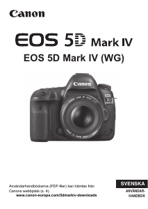 Bruksanvisning Canon EOS 5D Mark IV Digitalkamera