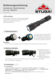 Bedienungsanleitung Stubai 506.872 Taschenlampe