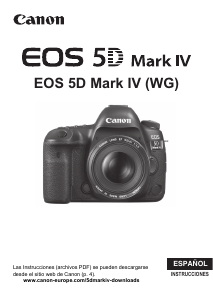 Manual de uso Canon EOS 5D Mark IV Cámara digital