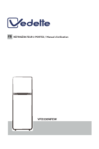 Manual Vedette VFD330NFEW Fridge-Freezer