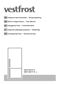 Brugsanvisning Vestfrost VICF 30177 S-L Køle-fryseskab