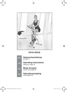 Manual Vitalmaxx 02144 Exercise Bike