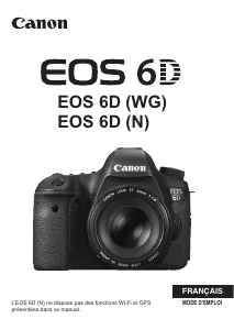 Mode d’emploi Canon EOS 6D Appareil photo numérique