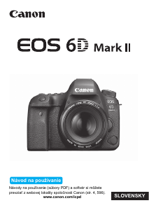 Návod Canon EOS 6D Mark II Digitálna kamera