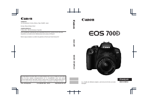 Mode d’emploi Canon EOS 700D Appareil photo numérique